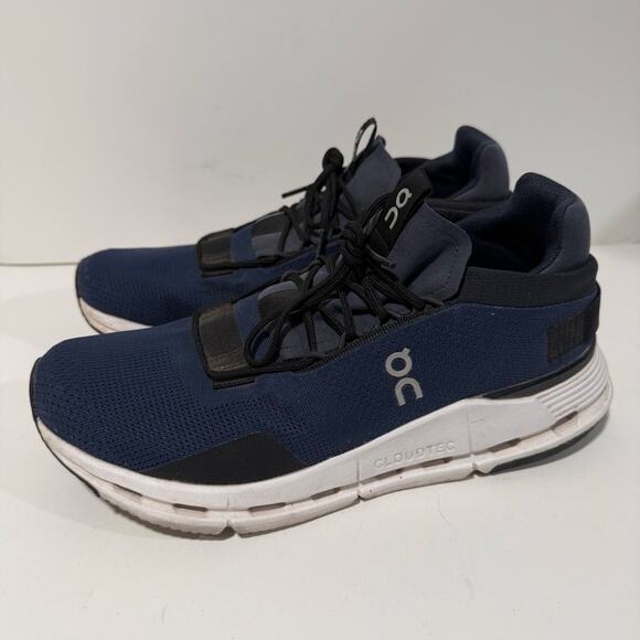 On Running Women's Cloudnova Active Shoes Sneakers Gym Navy Black White 11 - Picture 1 of 8